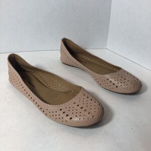 Lucky Brand Flats Shoes Womens Size 9.5 Emelisa Casual Slip On Ballet Pink SalE1